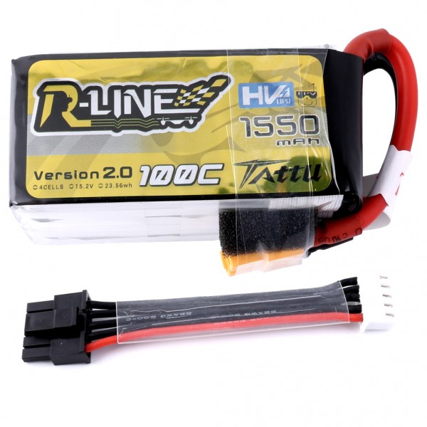 Tattu R-Line 1550mAh 100C HV 4S Lipo