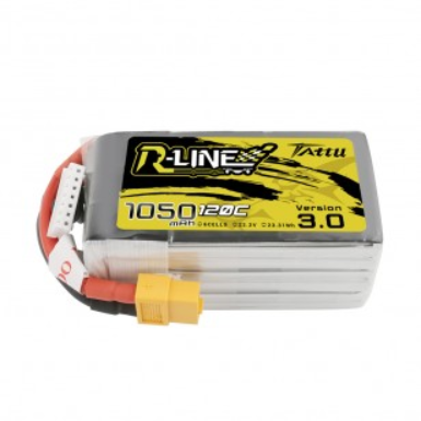 Tattu R-Line 1050mAh 120C 22.2V 6S1P Lipo
